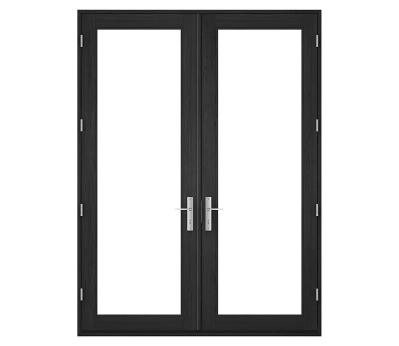 Pella Reserve Contemporary Wood Hinged Patio Door in Saint Paul